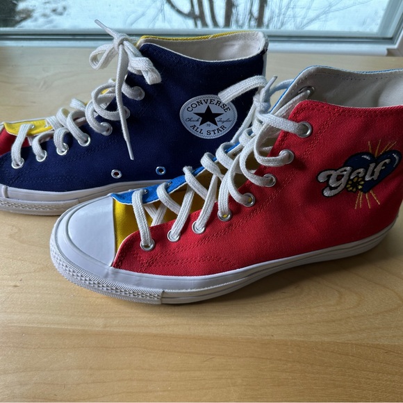 Converse Golf Wang Red and Black High-Top Sneakers 70th edition Unisex - Picture 4 of 6